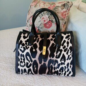 Gorgeous Calf Hair Italian Leather Handbag